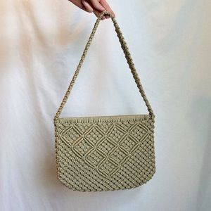 SOLD Handmade Crochet Beige Cottagecore Handbag